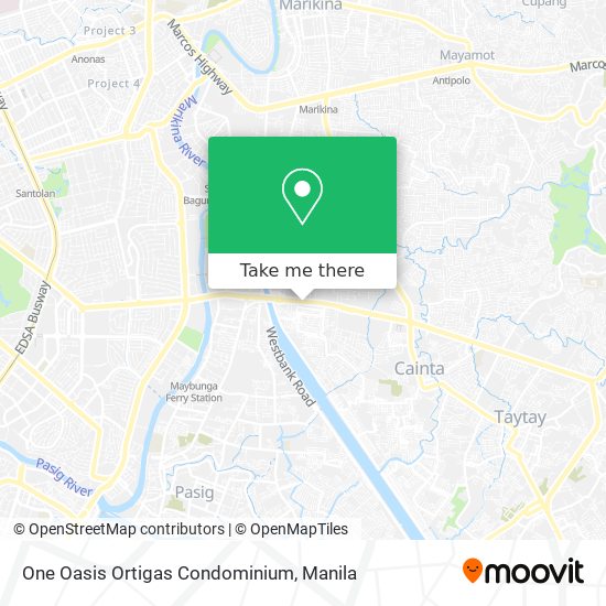 One Oasis Ortigas Condominium map