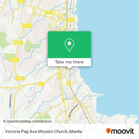 Victoria Pag Asa Mission Church map