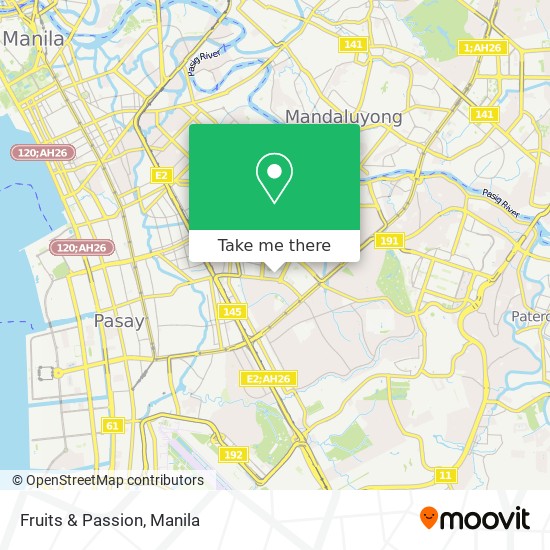 Fruits & Passion map
