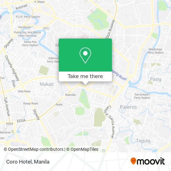 Coro Hotel map