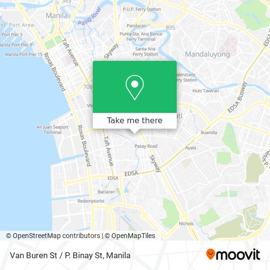Van Buren St / P. Binay St map