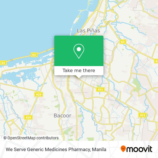 We Serve Generic Medicines Pharmacy map