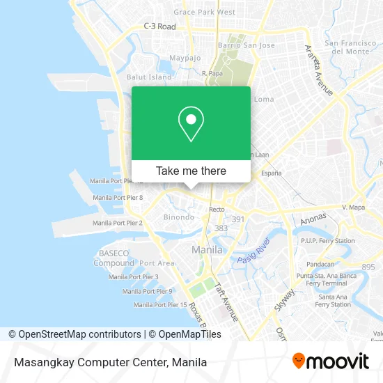 Masangkay Computer Center map