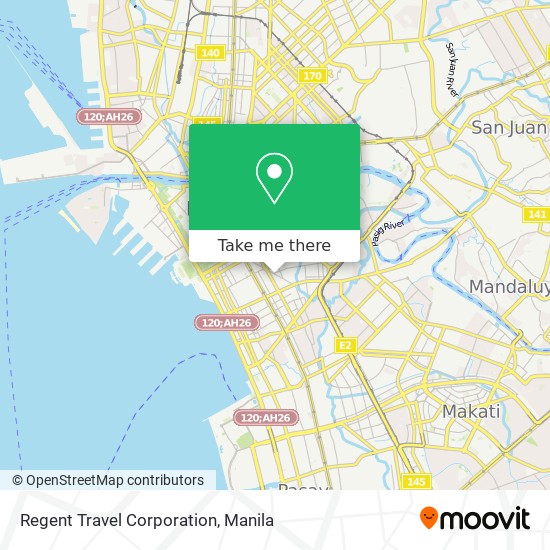 Regent Travel Corporation map