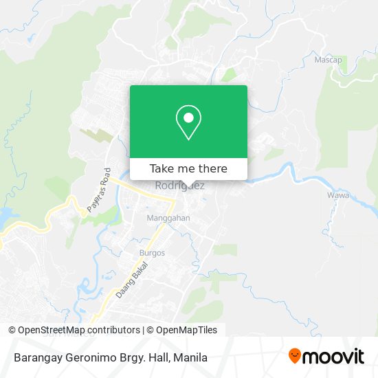 Barangay Geronimo Brgy. Hall map