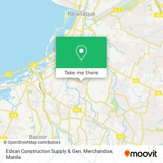 Edsan Construction Supply & Gen. Merchandise map