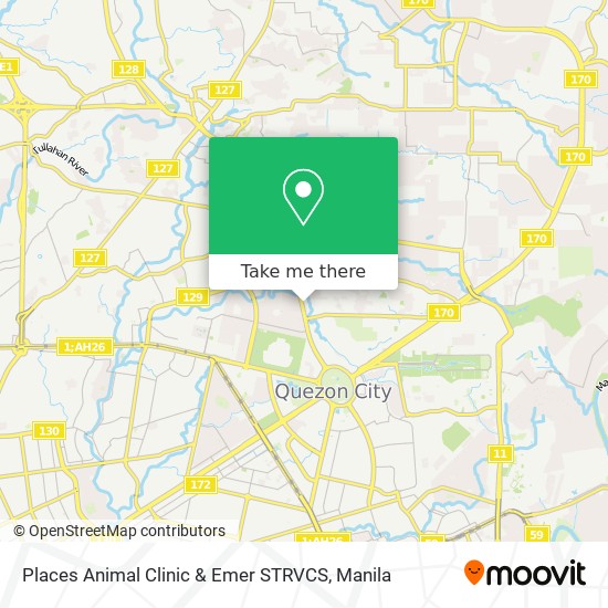 Places Animal Clinic & Emer STRVCS map