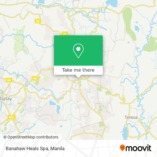 Banahaw Heals Spa map