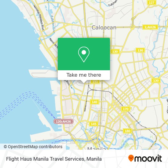 Flight Haus Manila Travel Services map