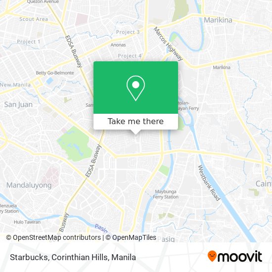 Starbucks, Corinthian Hills map