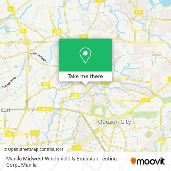 Manila Midwest Windshield & Emission Testing Corp. map