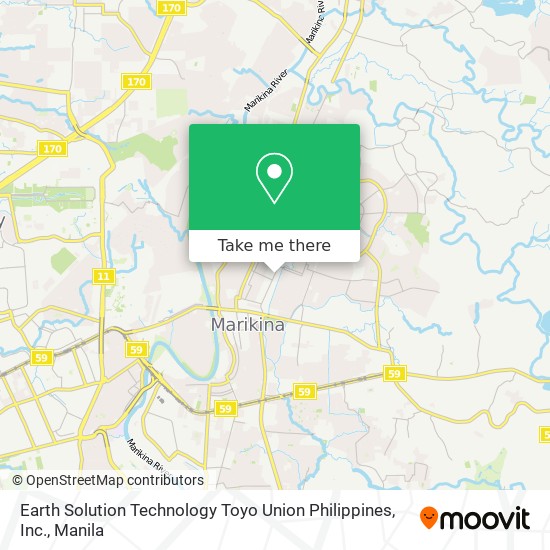 Earth Solution Technology Toyo Union Philippines, Inc. map