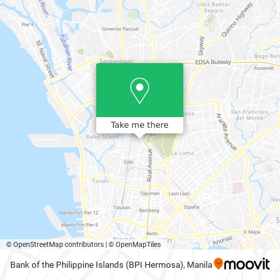 Bank of the Philippine Islands (BPI Hermosa) map