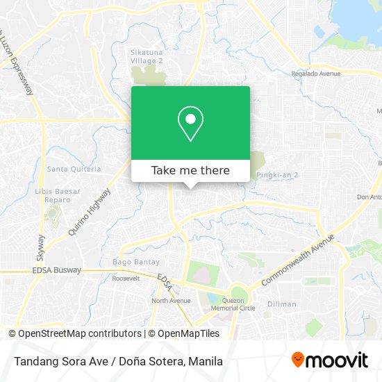 Tandang Sora Ave / Doña Sotera map