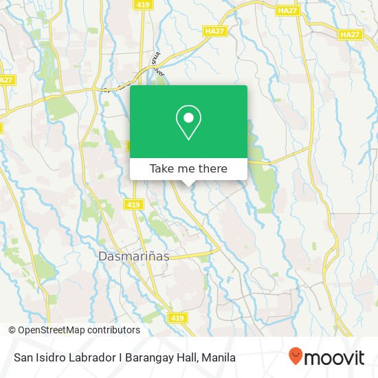 San Isidro Labrador I Barangay Hall map
