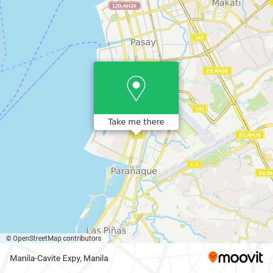 Manila-Cavite Expy map