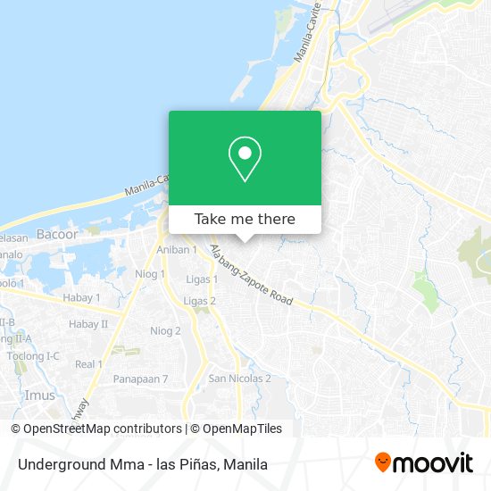 Underground Mma - las Piñas map