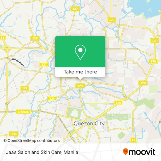 Jaa's Salon and Skin Care map