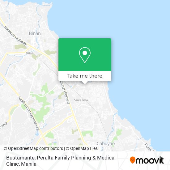 Bustamante, Peralta Family Planning & Medical Clinic map