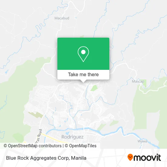 Blue Rock Aggregates Corp map
