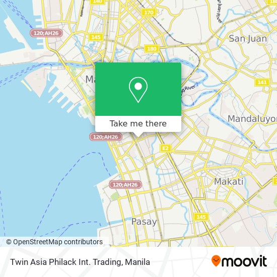 Twin Asia Philack Int. Trading map