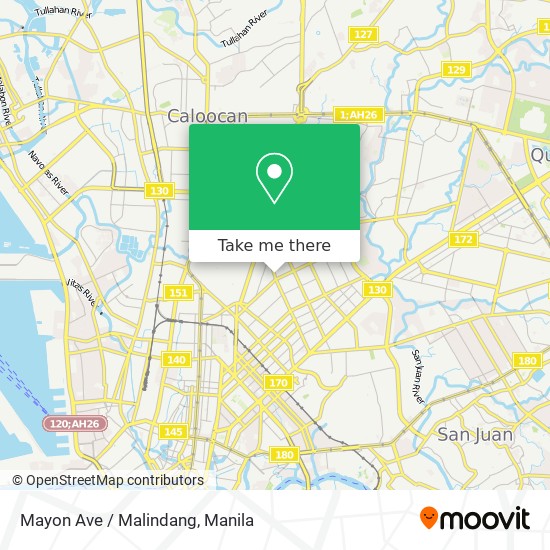 Mayon Ave / Malindang map