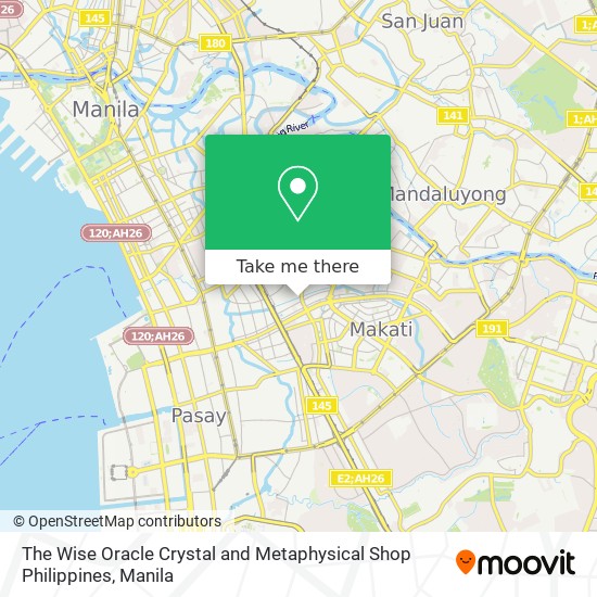 The Wise Oracle Crystal and Metaphysical Shop Philippines map