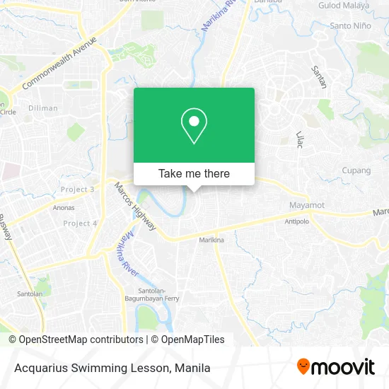 Acquarius Swimming Lesson map