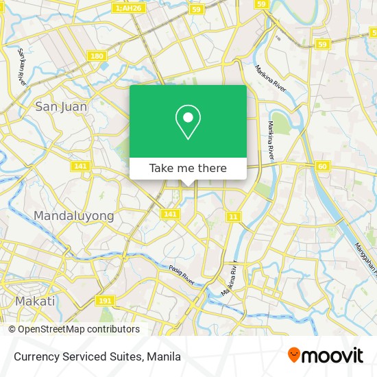 Currency Serviced Suites map