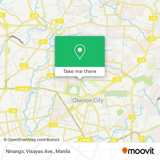 Ninangs, Visayas Ave. map