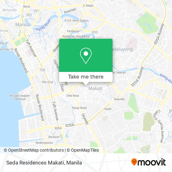 Seda Residences Makati map