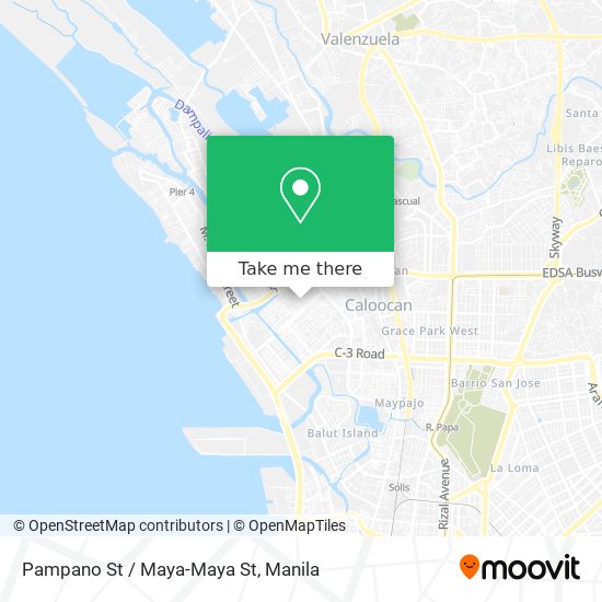 Pampano St / Maya-Maya St map