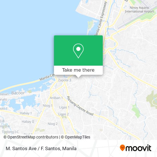M. Santos Ave / F. Santos map