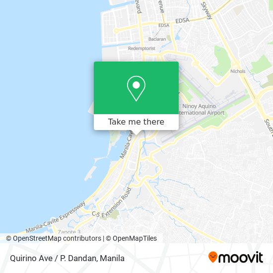 Quirino Ave / P. Dandan map