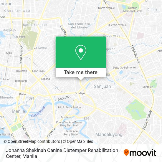 Johanna Shekinah Canine Distemper Rehabilitation Center map