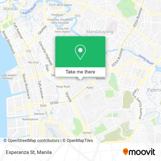 Esperanza St map