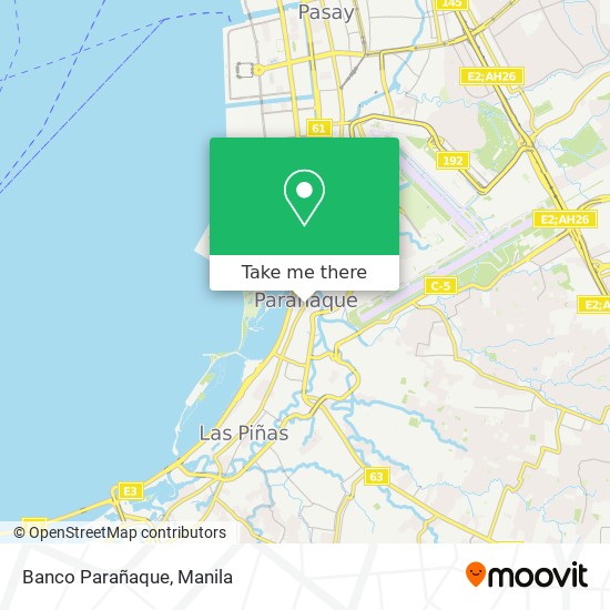 Banco Parañaque map