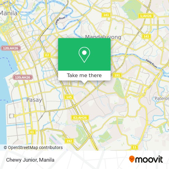 Chewy Junior map