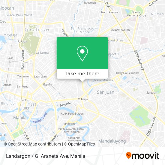Landargon / G. Araneta Ave map