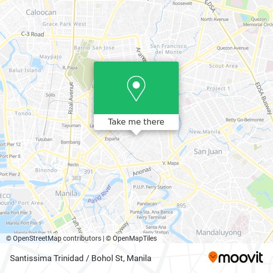 Santissima Trinidad / Bohol St map