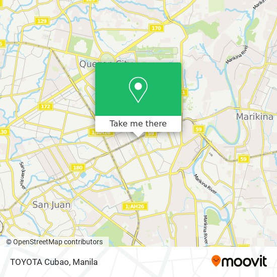 TOYOTA Cubao map