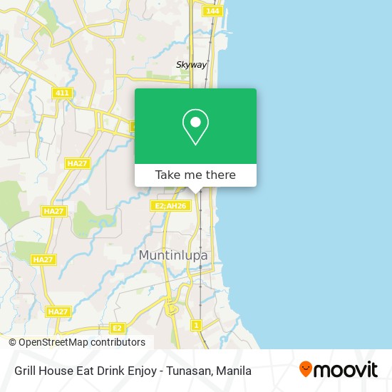 Grill House Eat Drink Enjoy - Tunasan map