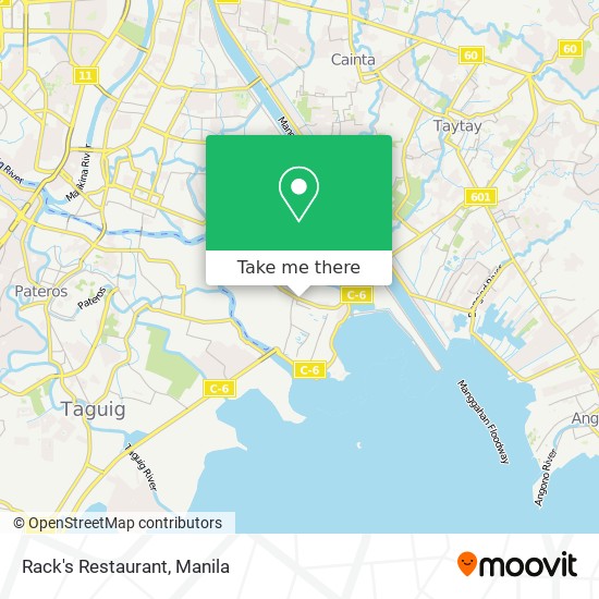 Rack's Restaurant map