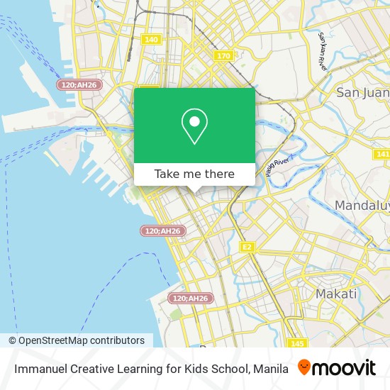 Immanuel Creative Learning for Kids School map