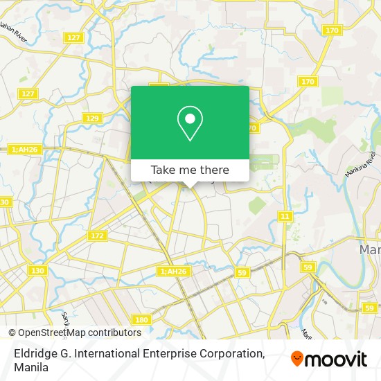 Eldridge G. International Enterprise Corporation map