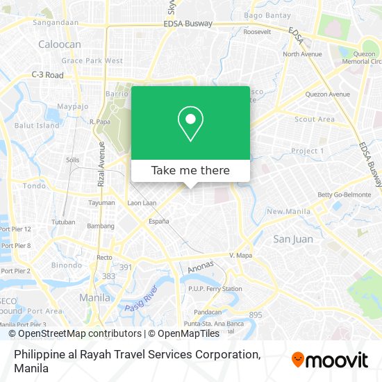 Philippine al Rayah Travel Services Corporation map