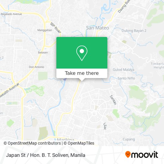 Japan St / Hon. B. T. Soliven map