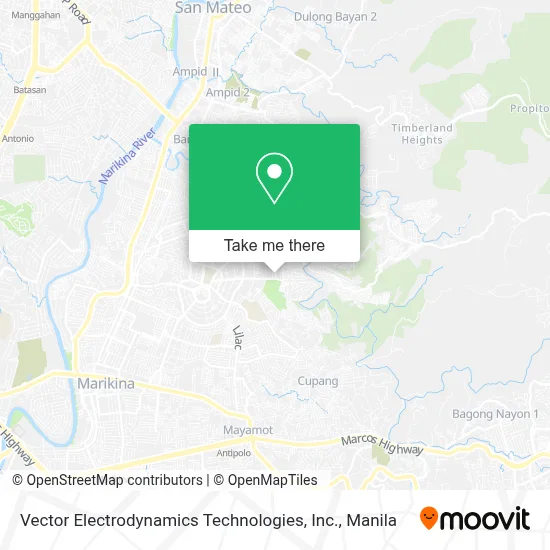 Vector Electrodynamics Technologies, Inc. map