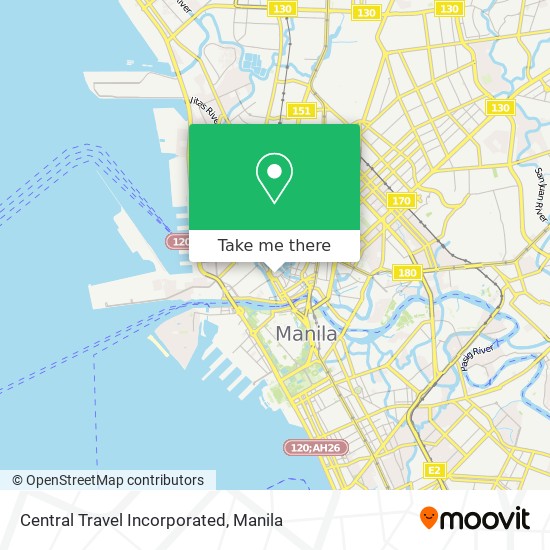 Central Travel Incorporated map