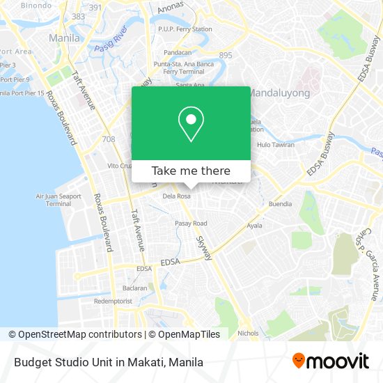 Budget Studio Unit in Makati map
